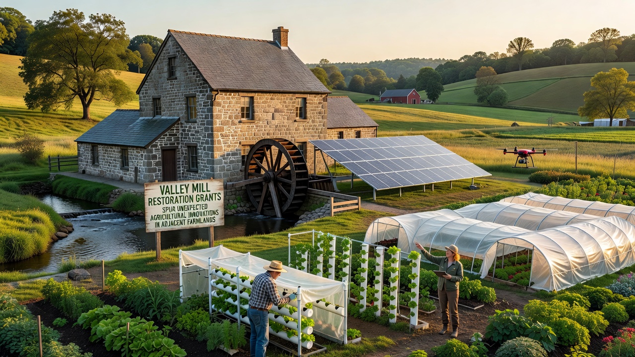 Valley Mill Restoration Grants Spur Unexpected Agricultural Innovations in Adjacent Farmlands